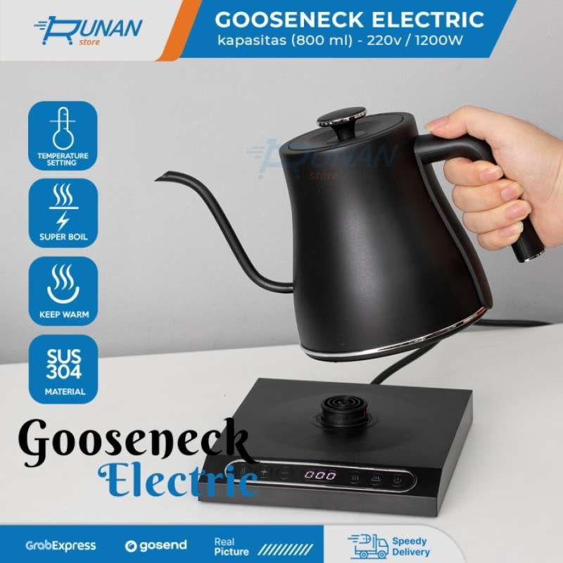 Promo Gooseneck Kettle Electric 800 Ml Edoolffe Teko Elektrik Manual