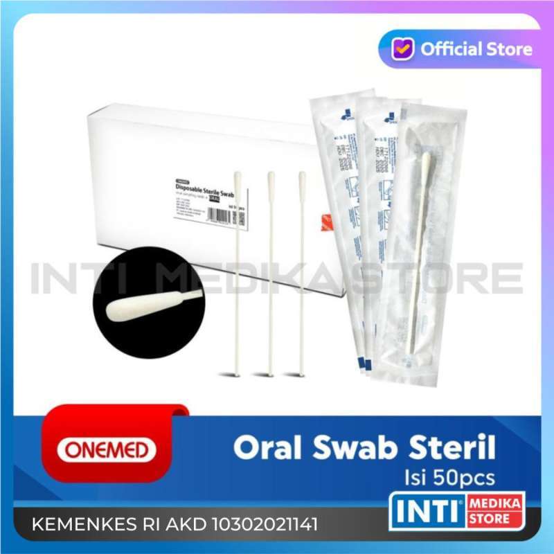 Jual Onemed - Oral Swab Steril | Disposable Flocked Swab Oro Di Seller ...