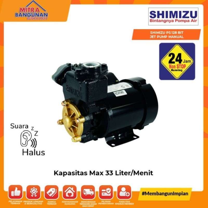Promo Pompa Air Shimizu Ps 128 Bit Manual Sumur Dangkal Diskon 17 di