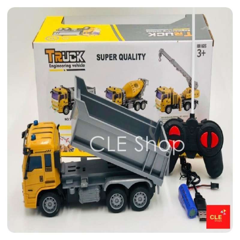 Promo Mainan Mobil Dump Truk Remote Control Rc/Mobil Truck Sampah Rc