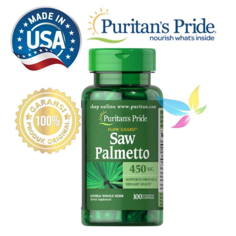 Promo Puritan Pride Saw Palmetto Flow Guard 450 Mg 100 Capsules Diskon