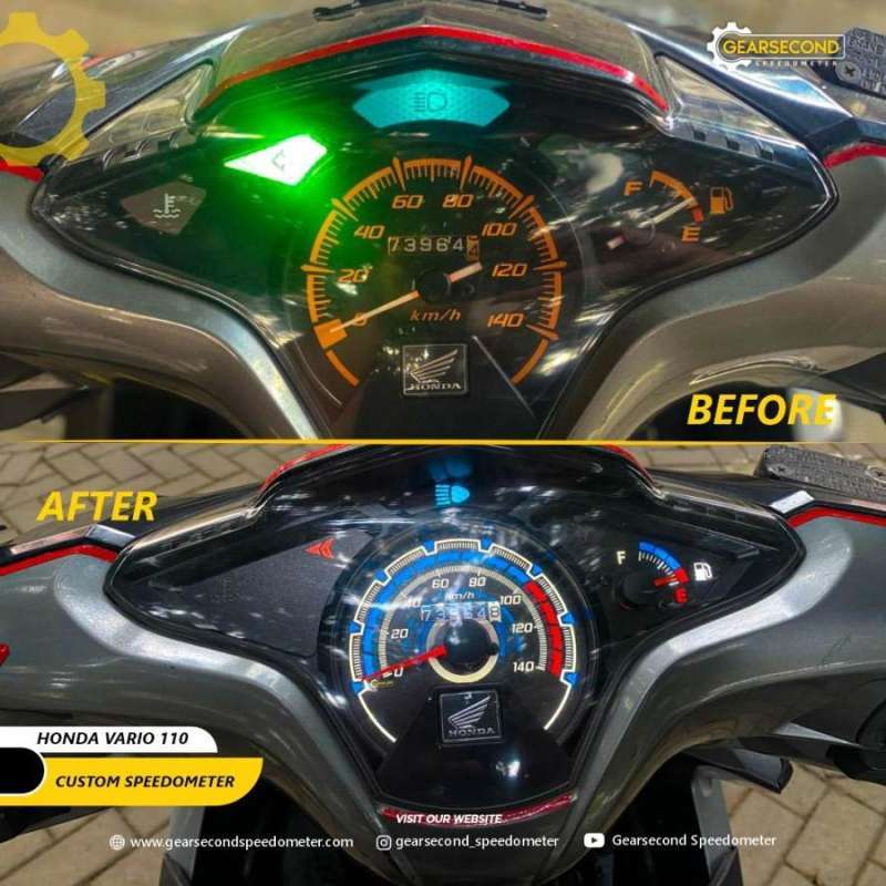 Jual READY STOCK Panel Speedometer Custom Honda Vario 110 TECHNO di