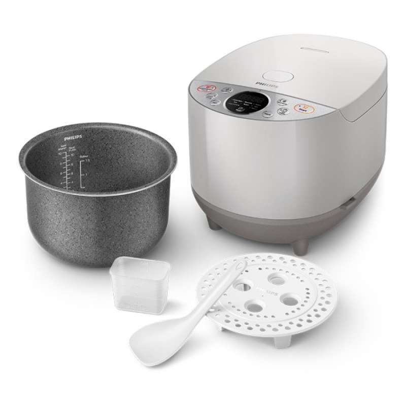 Promo Philips Digital Rice Cooker 1.8 L HD4515/30 Metallic Grey