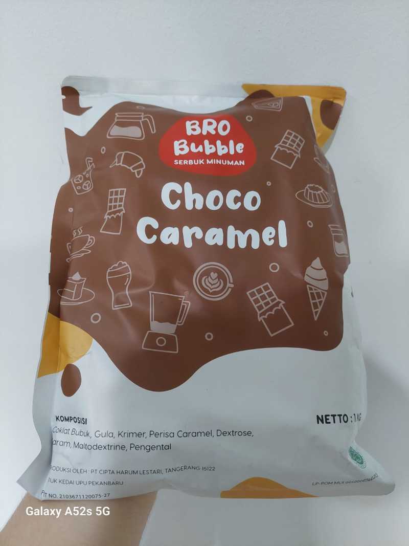 Jual Bro Bubble Choco Caramel Instant Powder Drink 1kg / 1 Kg Minuman