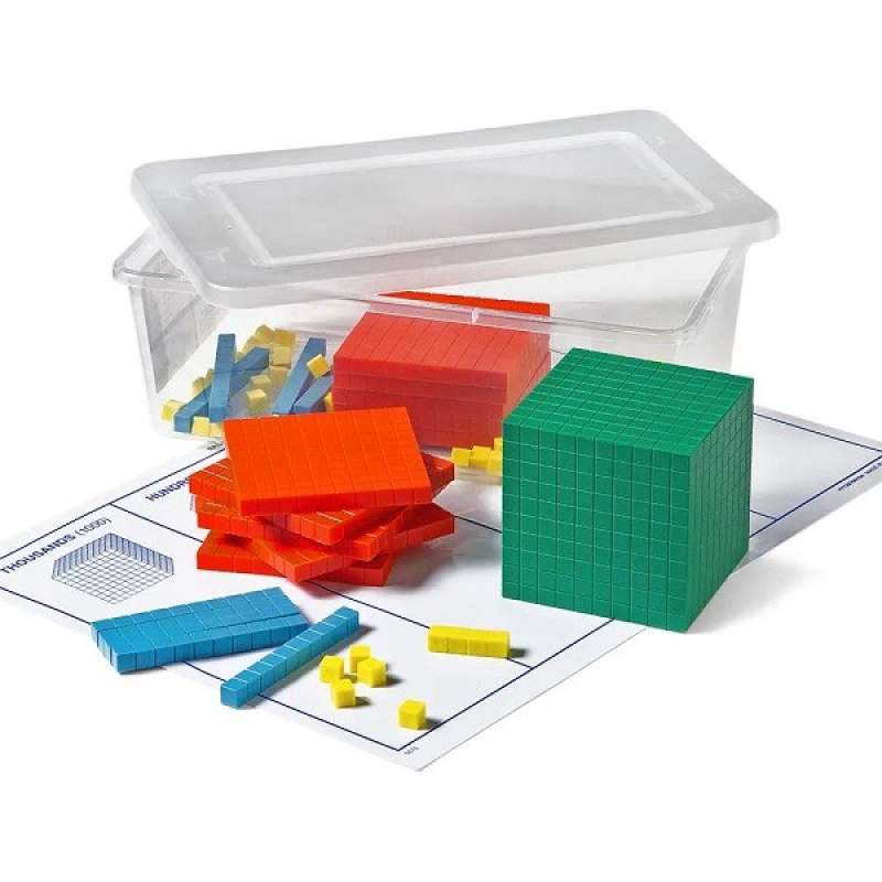 Promo Hand2Mind Plastic Differentiated Base Ten Blocks Set Diskon 23%