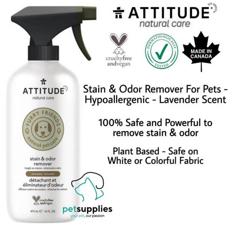 Promo Pet Stain and Odor Remover Spray ATTITUDE Penghilang noda & bau