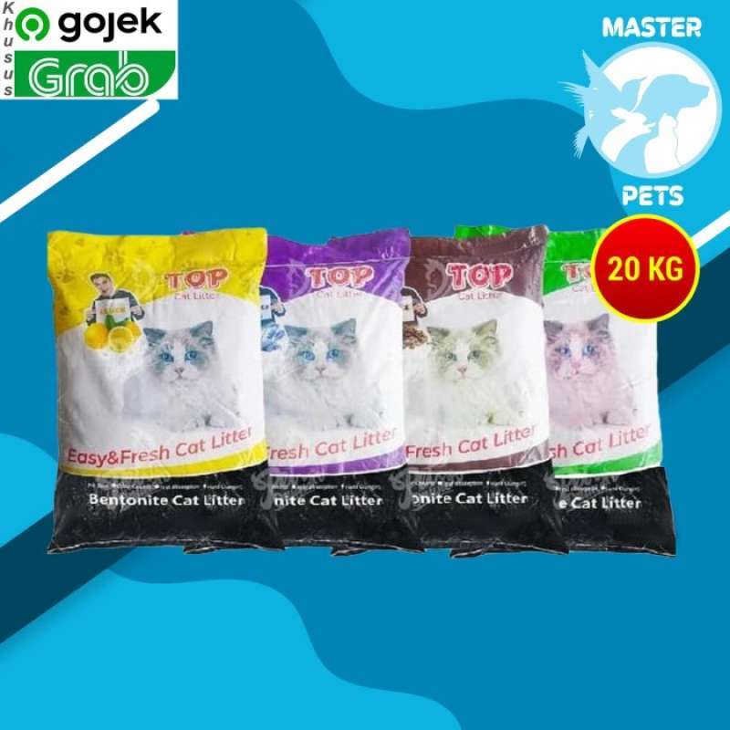 Promo Pasir Kucing Top Cat Litter Bentonite 20 Kg Diskon 33 di Seller