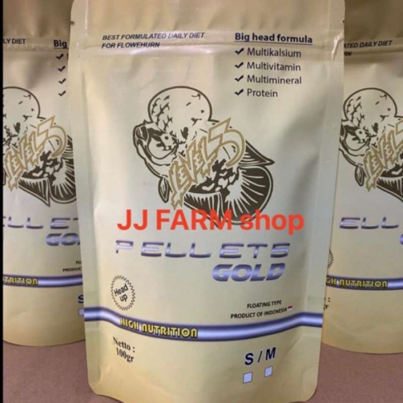 Promo LEVEL3 PELLETS GOLD PELET JENONG & PERTUMBUHAN BODY PAKAN IKAN