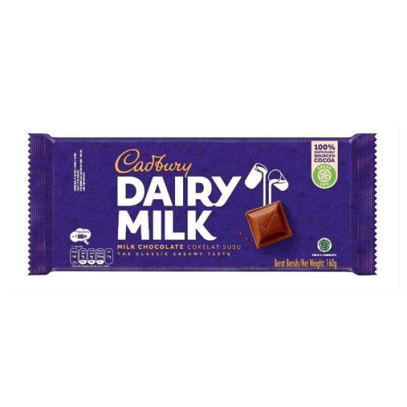 Jual Cadbury Dairy Milk Chocolate Cokelat Susu 160g / 160 gram The
