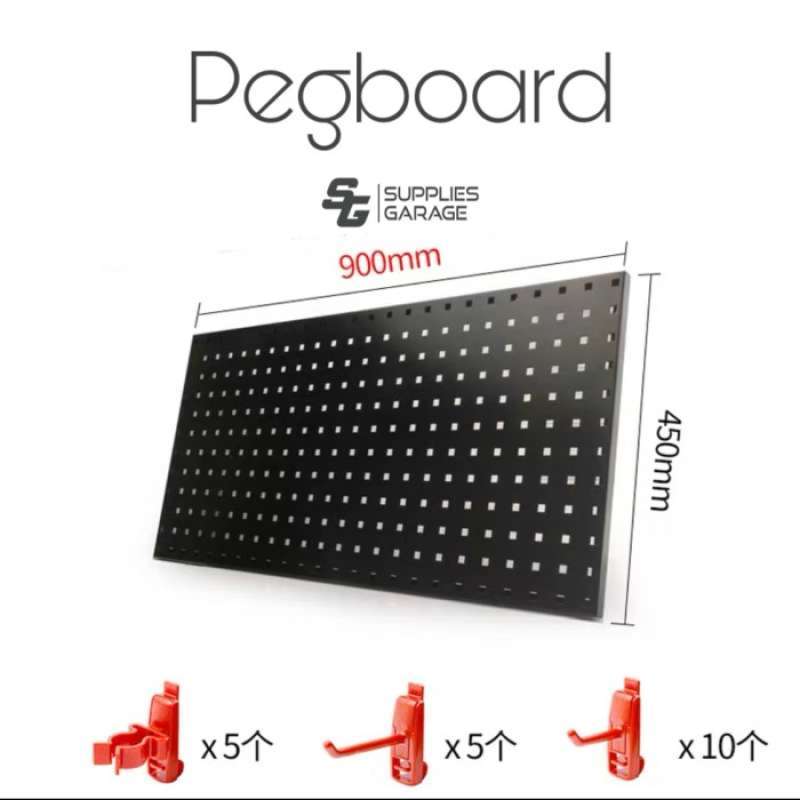 Promo Sg Pegboard Tools Organizer Wall Mount Detailing Diskon 33 di Seller TB Honey