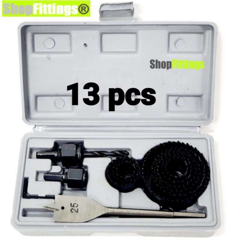Jual Hole Saw Holesaw Set 13 Or 16 Pcs Mata Bor Pe Lubang Kayu Plastik