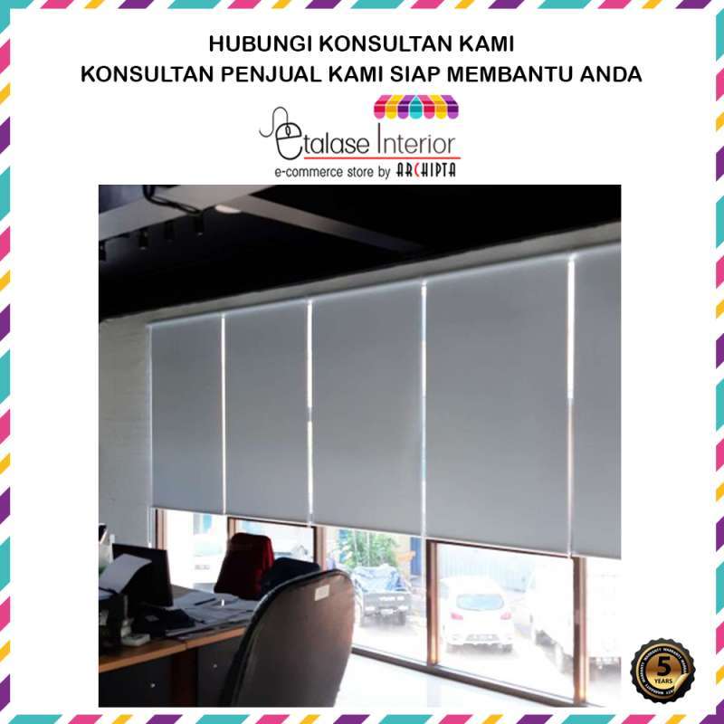 Jual Sharp Point - Roller Blind Gorden Jendela Tirai Gulung - Dim Out ...