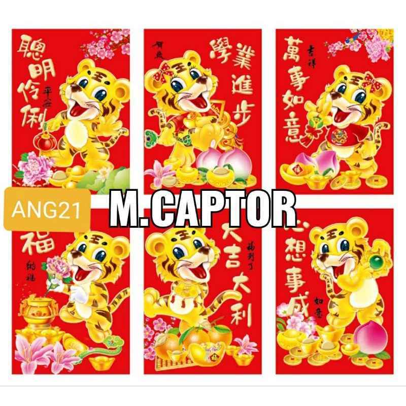 Angpau Sticker Jual Kertas Angpau - Hong Bao | Amplop (isi 6) Di Seller Anugrah Hoki ...