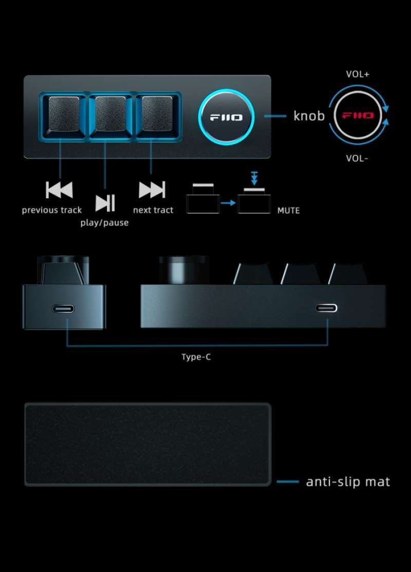 Kb1 Keyboard Promo Fiio Kb1k / Kb1 Multimedia Keypad Mechanical Music Remote ...