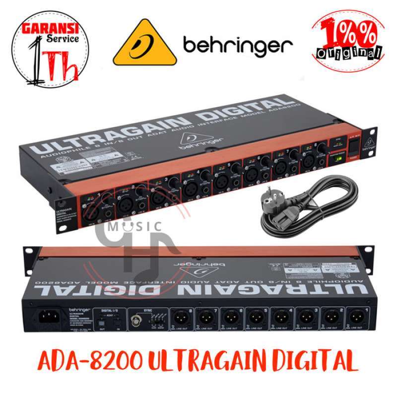 Promo Behringer Ada8200 8 In/8 Out Adat Audio Interface Dan Preamp