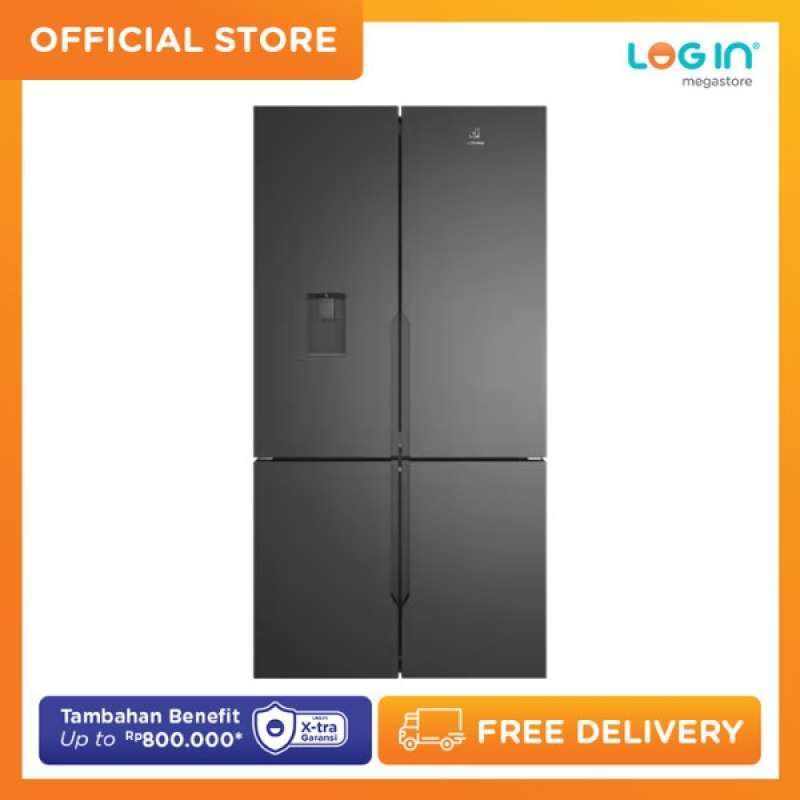Jual Electrolux Kulkas Side By Side 4 Pintu EQE5660AB 562 Liter di