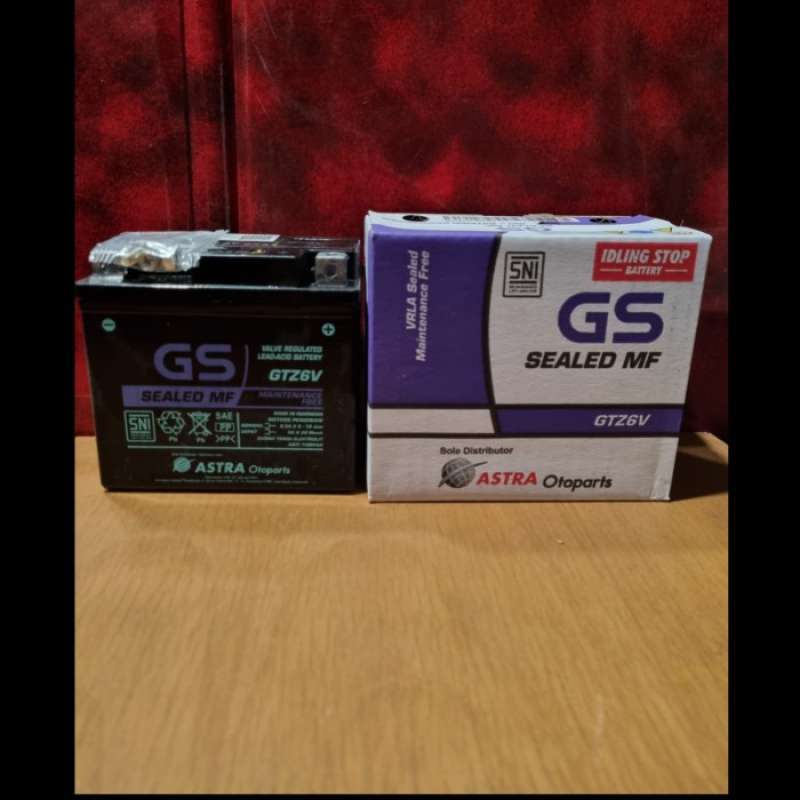 Promo Aki Gs Astra Aki Kering Gtz6V/ Aki Vario125, Vario 150, Dll