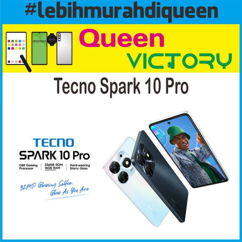 Promo Tecno Spark 10 Pro 8/128 Garansi Resmi Diskon 3% di Seller Queen ...