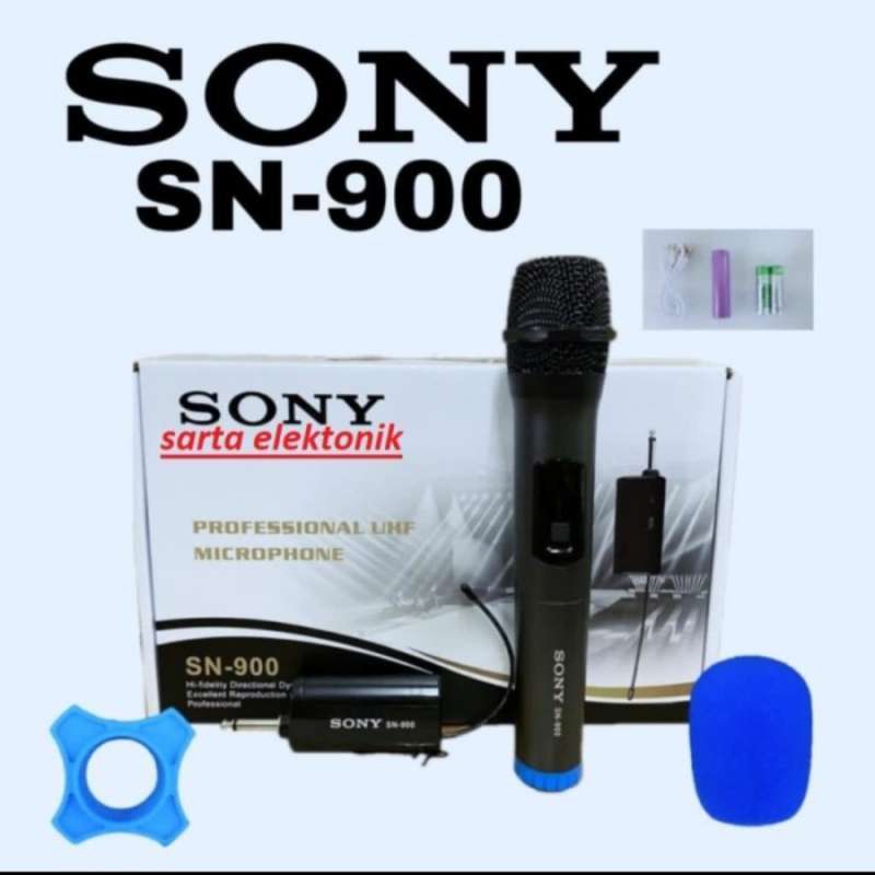 Jual Microphone Wireless Karaoke Sony SN 900 1 Handle Mic di Seller