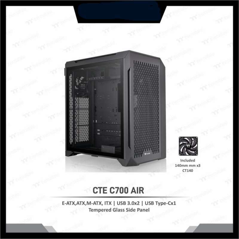 Promo Thermaltake Casing Pc Cte C700 Air Mid Tower Chassis Ca-1x7 ...