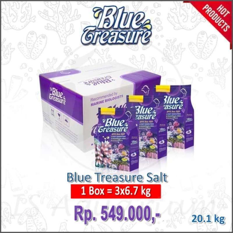 Promo Blue Treasure Sps Sea Salt 20.1Kg Garam Asw Marine Reef Laut Per