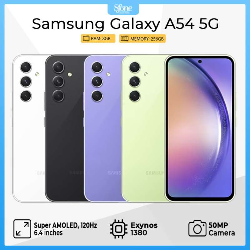 Jual Samsung Galaxy A54 5G 8/256 RAM 8GB 256GB Garansi Resmi Indonesia