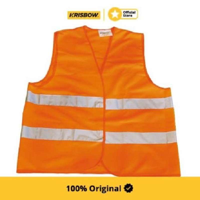 Promo Krisbow Safety Vest Rompi Pengaman All Size Oranye Diskon 15