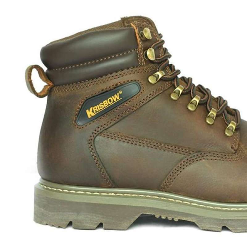 Jual Krisbow Sepatu Safety Shoes Ukuran 41 Vulcan Cokelat Di Seller