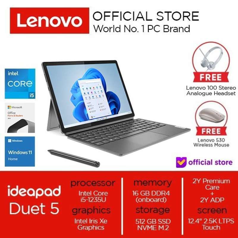 Brotect Pellicola Protettiva Per Lenovo IdeaPad Duet 5i Gen 8 12″ – 2 Pezzi, Trasparente Anti Impronte