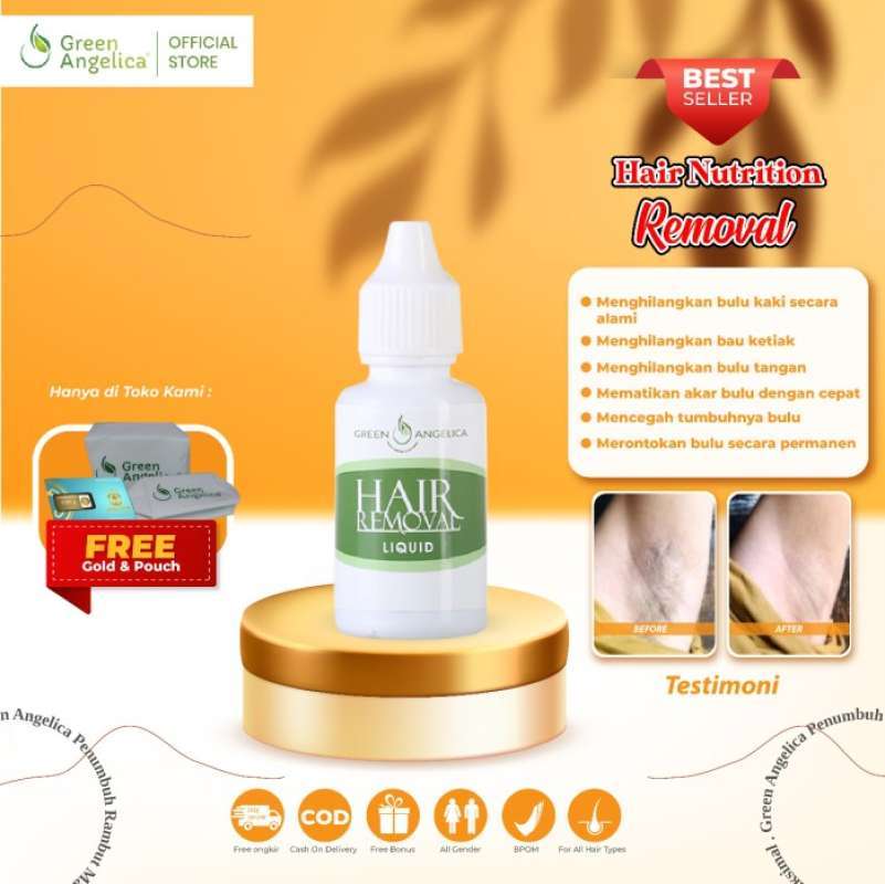 Jual green angelica hair removal liquid di Seller TRASALE Setu, Kota