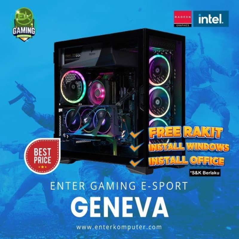 Pc Rakitan Vector Promo PC Rakitan EnterKomputer Gaming E-Sports Geneva Diskon 23% di ...