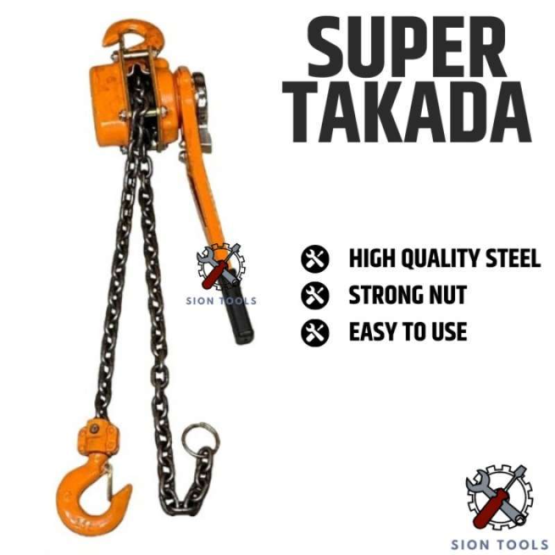 Promo SUPER TAKADA LEVER BLOCK 3 TON X 1,5 METER / KATROL / TAKEL Diskon 23 di Seller Meepo