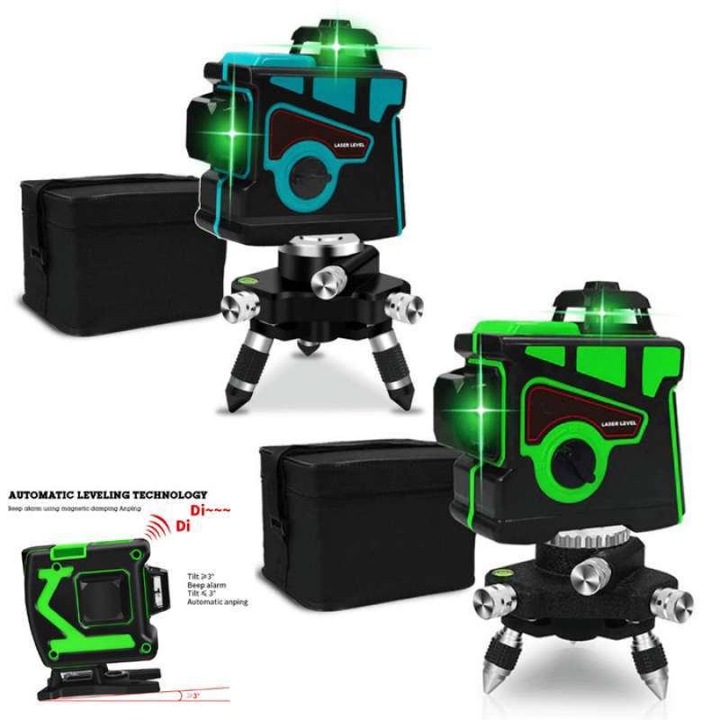Promo Laser Level HILDA Mesin Self Leveling 12 Line Laser 3D High ...