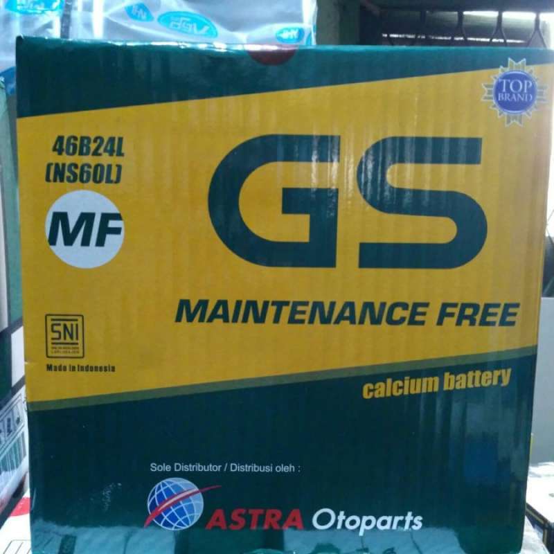 Promo Aki Mobil / Battery GS ASTRA Type GS MF 46B24L / NS60L 12V 45AH