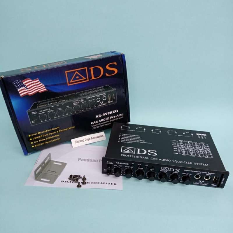 Promo equalizer parametric preamp ADS AB-999KEQ BLUETOOTH USB KAROKE ...