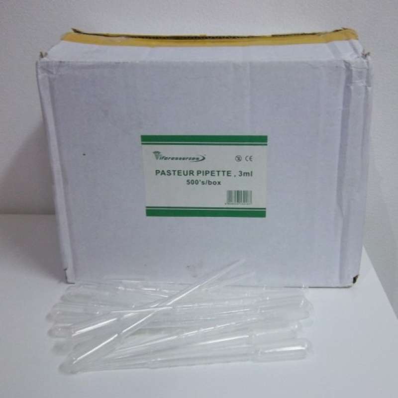 Promo Pipet Tetes Plastik 3 Ml 1 Box / Pipet Pasteur / Dropping Pipette