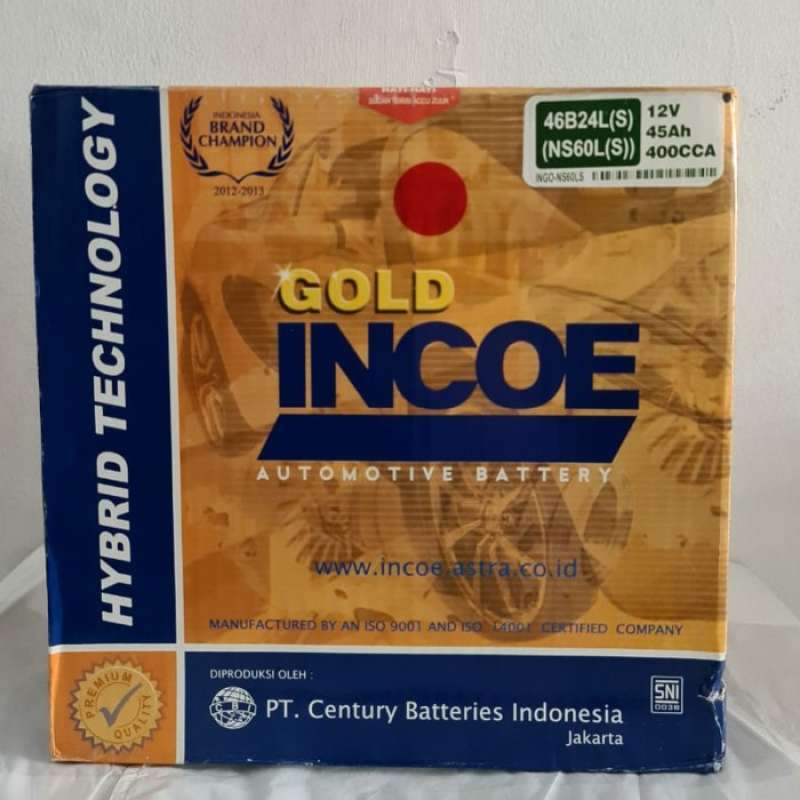 Promo Aki mobil Hyundai Avega lama NS60LS 46B24LS INCOE Gold Astra Aki