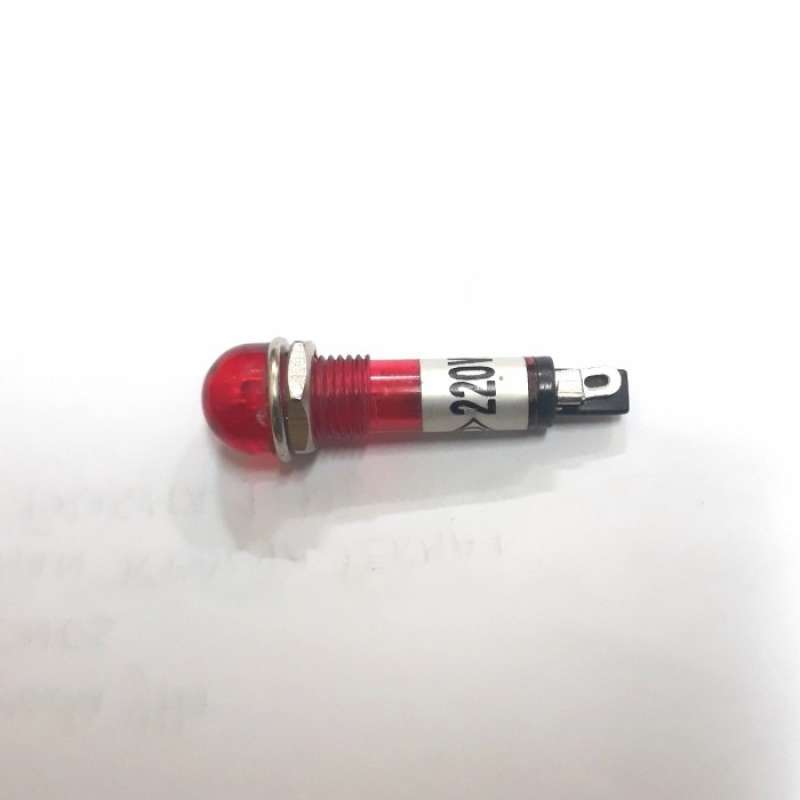 2x Spie Luminose LED 10mm Rosso AC 220V &ndash; Indicatore Per Quadri Elettrici