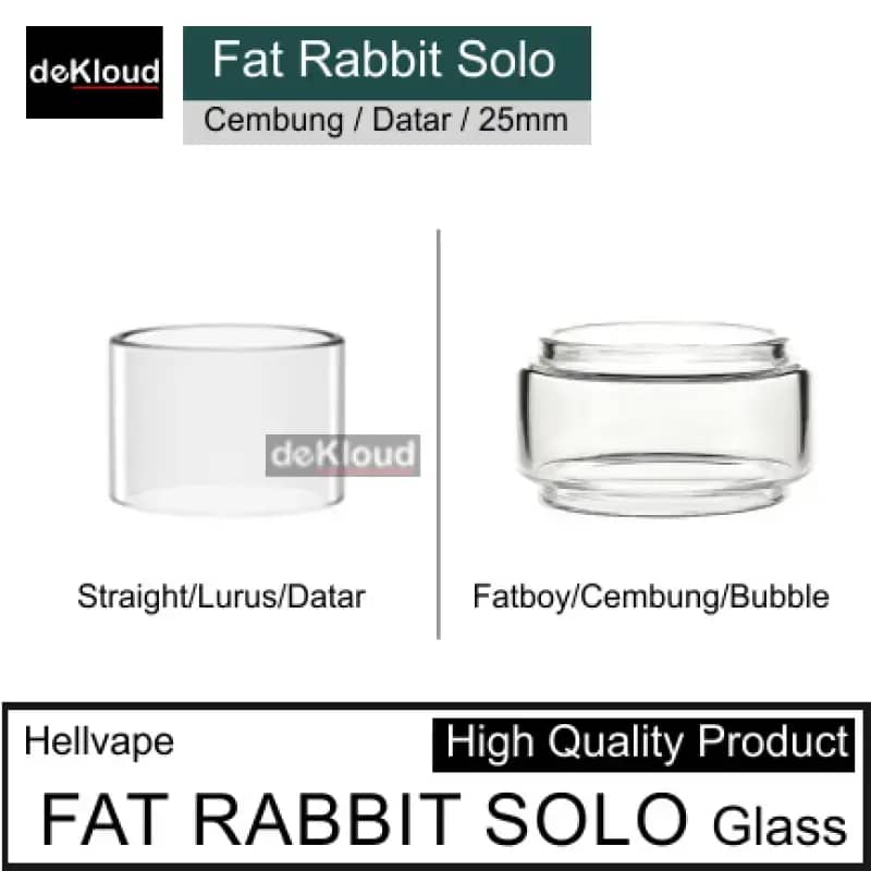 thumbnail image 2 of HELLVAPE - FAT RABBIT SOLO RTA GLASS 5.5ML (Best Prices In Europe 2 of 13