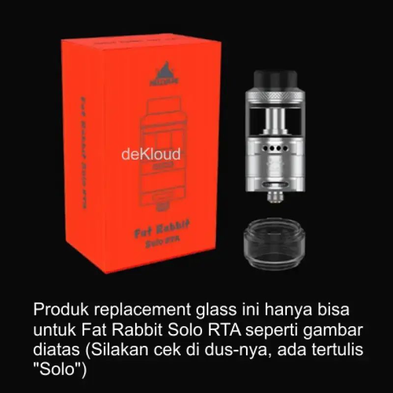 Jual Fat Rabbit Solo Rta Replacement Glass | Kaca Tabung Tank Gelas Di ...
