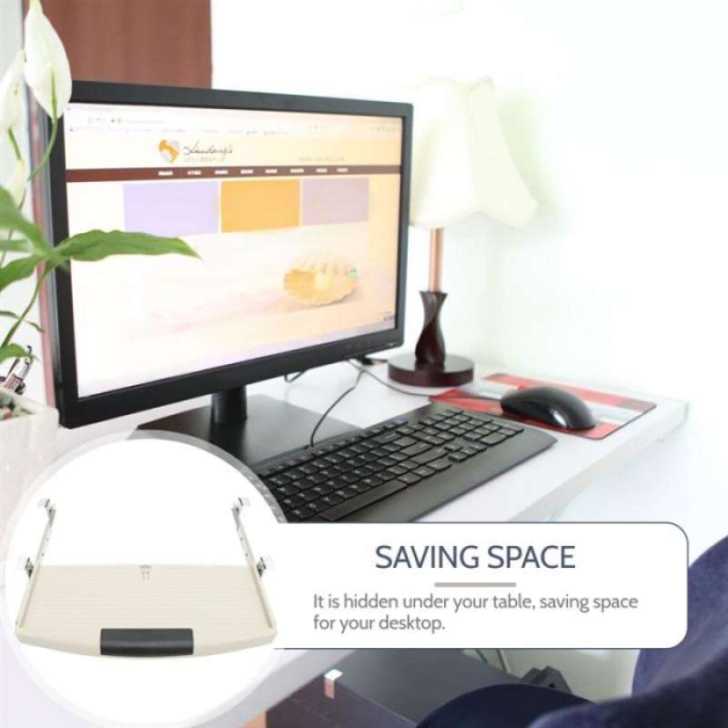 Jual Laci Keyboard Komputer Dan Rel Rak Keyboard Tray Untuk Meja ...