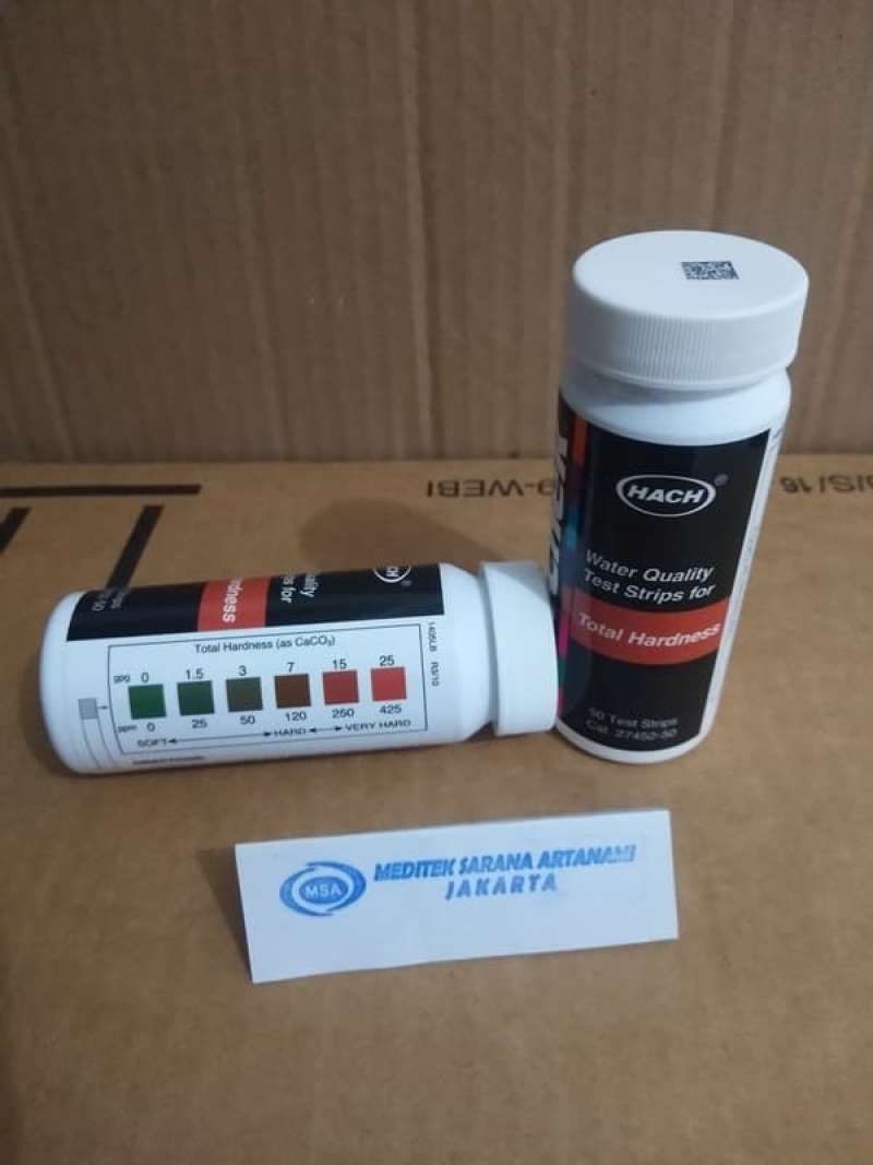 Jual Hach 2745250, Total Hardness Test Strips, 0425 Mg/l Di Seller