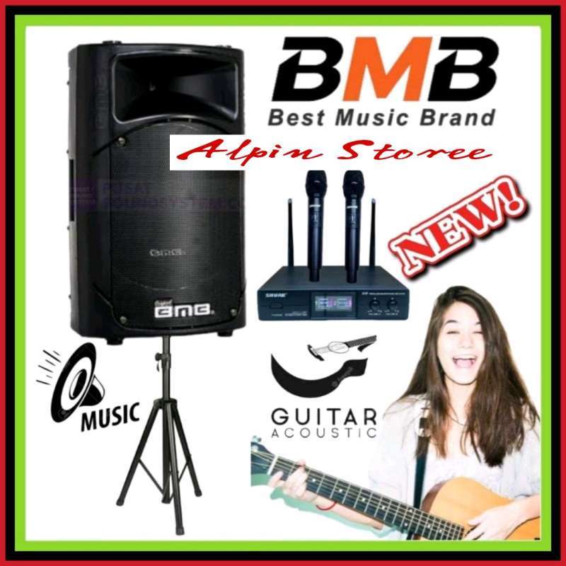 Promo Paket Sound Bmb Aktif 15 Inch, Live Akustik, Karaoke, 2 Mic
