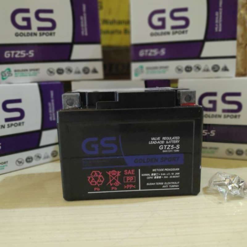 Jual AKI KERING MOTOR SCOOPY FI GS MF GTZ5S 5AH di Seller Laris Plaza