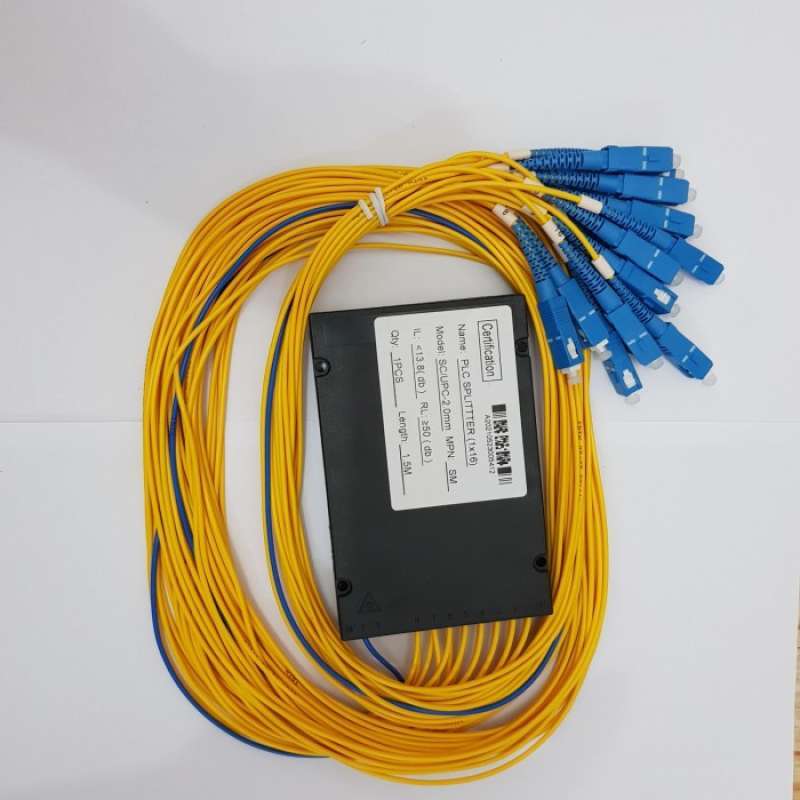 Module Splitter Optik Promo Passive Splitter / Pasif Spliter 1-16 Module Sc Upc Fiber Optik ...