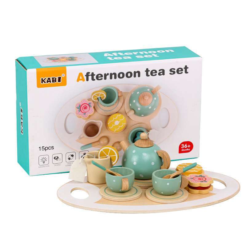 Jual Kabi Afternoon Tea Set - Mainan Kayu Teh - Kado Anak Di Seller ...