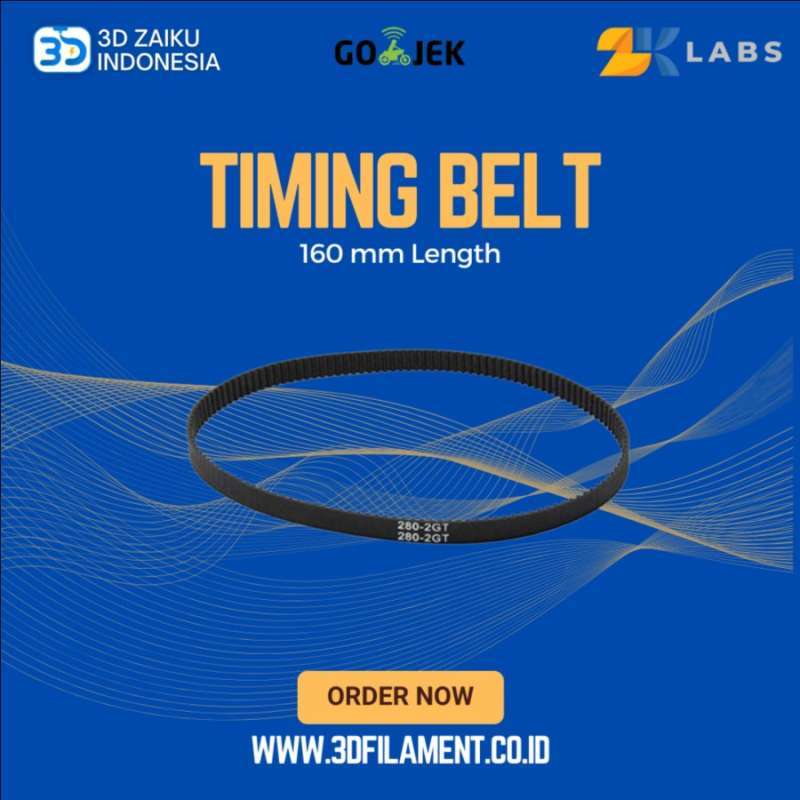 Jual Zklabs Closed Loop Timing Belt Gt2 6mm Wide 160 Mm Long Di Seller ...