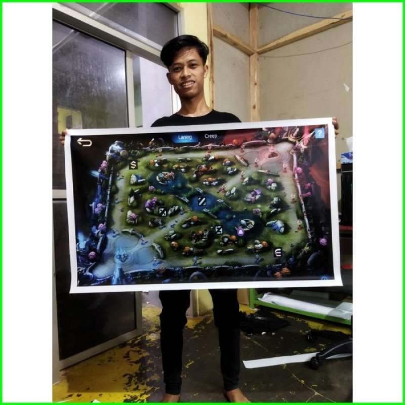 Jual Map Peta Mobile Legends buat turnamen / hiasan dinding map di