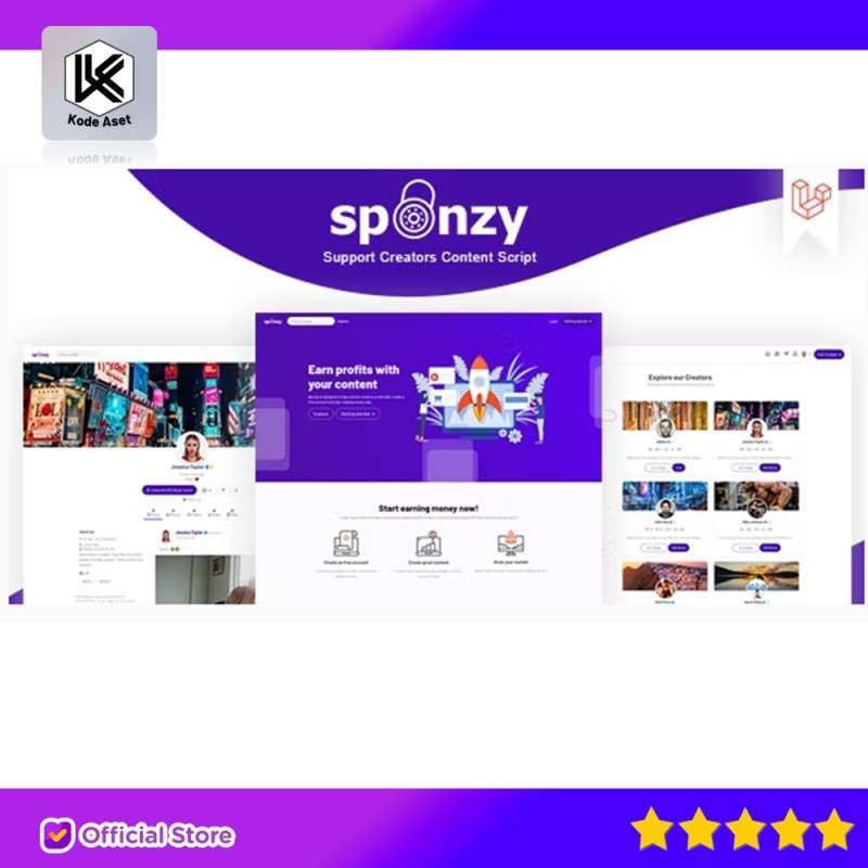 Jual Source Code Aplikasi Sponzy - Support Creators Content Script By ...