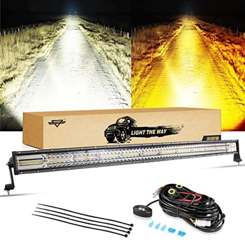 SKYWORLD 51cm 288W LED Light Barre, Longue Portee Barre d'éclairage LED avec Support